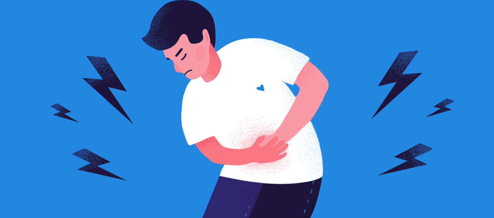 where is gastric pain located