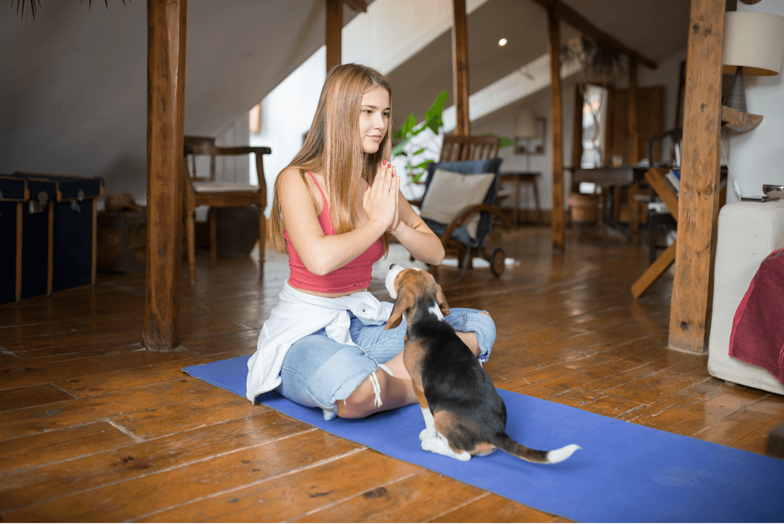 Puppy Yoga For Mental Health