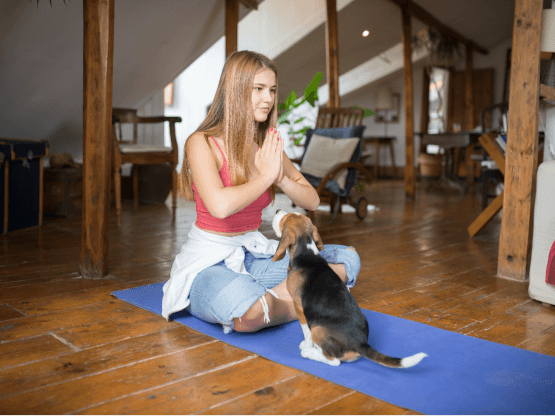 Puppy Yoga For Mental Health